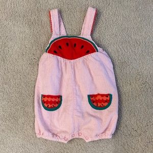 Mini Boden Romper - Pink Watermelons 9-12 months
